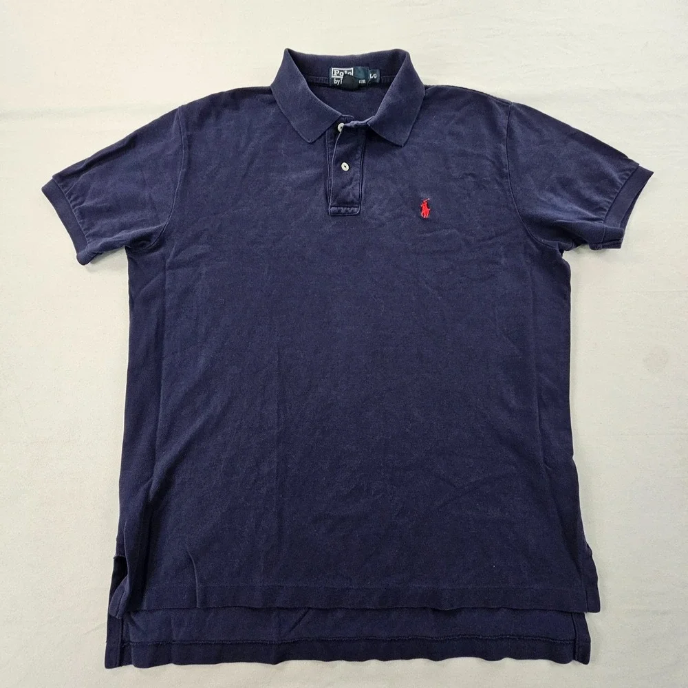 Polo Ralph Lauren Blue Short Sleeve Polo Shirt Men's L